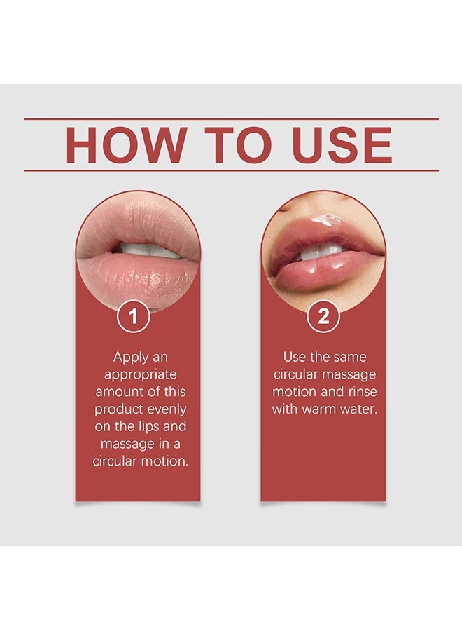 Hoygi Scru Cream - Lip Magic Lighten Scrub Cream, Dark Black Lip Removal Exfoliation Pigmentation, Fade Dull Pink Lip Balm Brighten, Anti-Crack Moisturizing, Smooth Lips, Gentle Exfoliator For Chapped And Dry Lips - Image 4