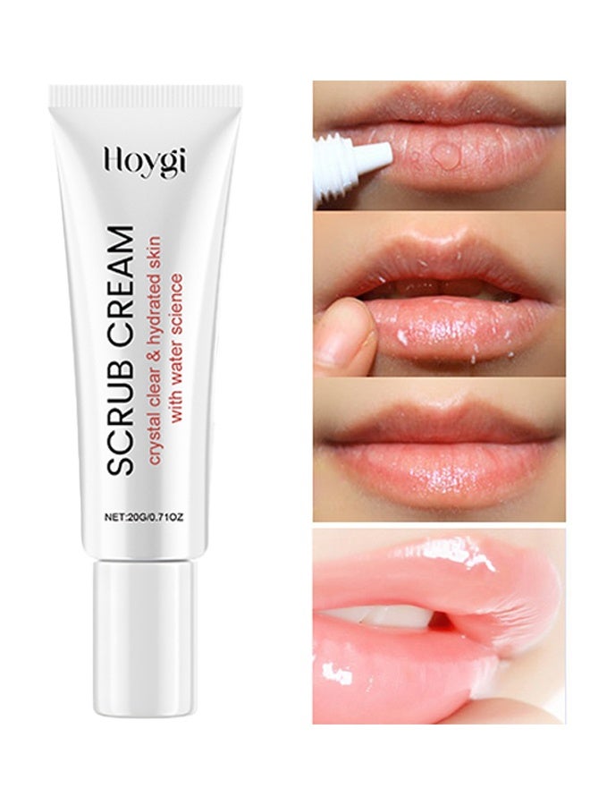 Hoygi Scru Cream - Lip Magic Lighten Scrub Cream, Dark Black Lip Removal Exfoliation Pigmentation, Fade Dull Pink Lip Balm Brighten, Anti-Crack Moisturizing, Smooth Lips, Gentle Exfoliator For Chapped And Dry Lips - Image 3