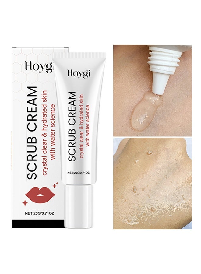Hoygi Scru Cream - Lip Magic Lighten Scrub Cream, Dark Black Lip Removal Exfoliation Pigmentation, Fade Dull Pink Lip Balm Brighten, Anti-Crack Moisturizing, Smooth Lips, Gentle Exfoliator For Chapped And Dry Lips - Image 2