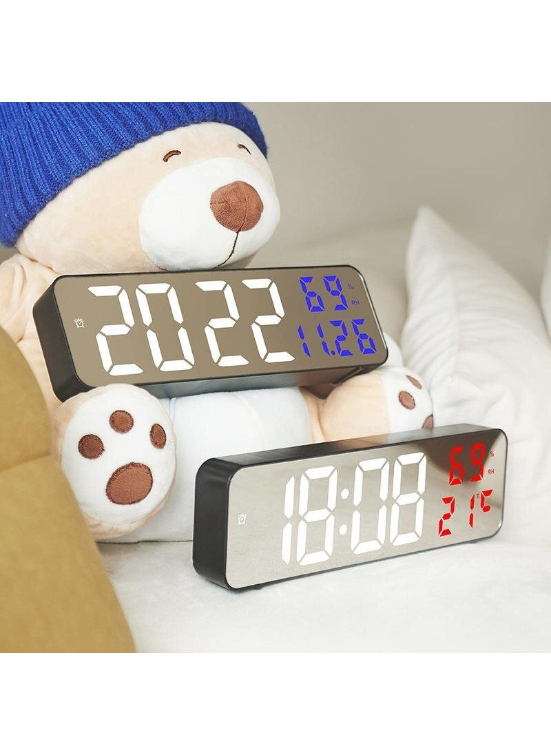 Valkyrie Humidity Meter LED Wall and Table Alarm Clock Navy Blue  - Image 5