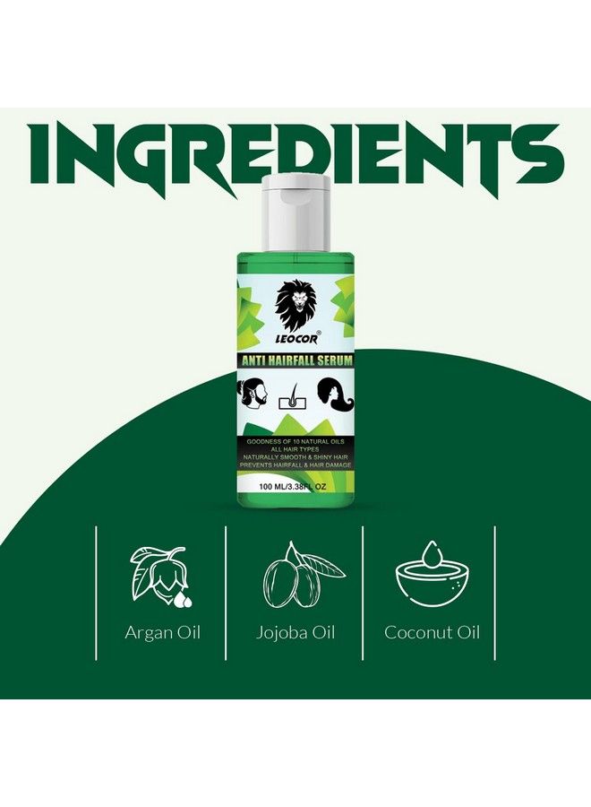 Leocor Hair Serum For Silky & Smooth Hair Tames Frizzy Hairfor Strong Tangle Free & Frizzfree Hair 100 Ml - Image 4