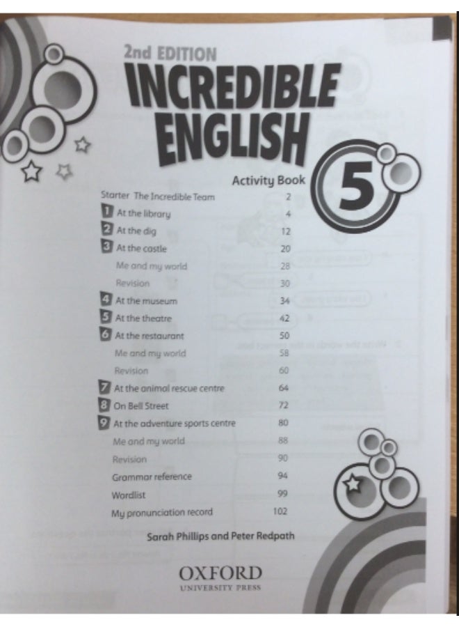 Oxford - Incredible English - Teaching and learning materials for school level 5 -2nd-edition--activity-book - Image 3