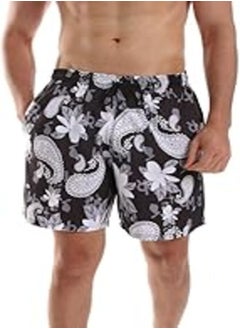 WHITE RABBIT White Rabbit Men Elastic Waist Polyester Summer Swim Shorts 
