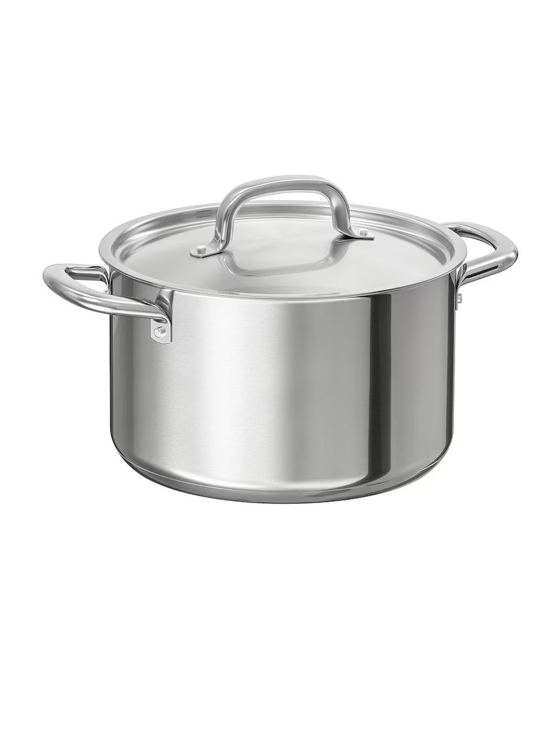 Pot with lid, stainless steel5.0 l - Image 1
