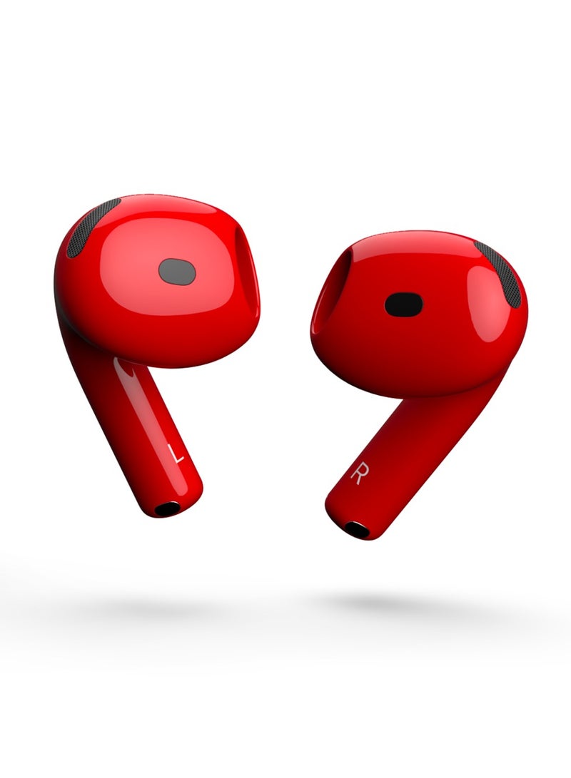 Craft Merlin Craft Customized Apple AirPods 4 ANC Wireless Earbuds – Red Glossy - Image 5