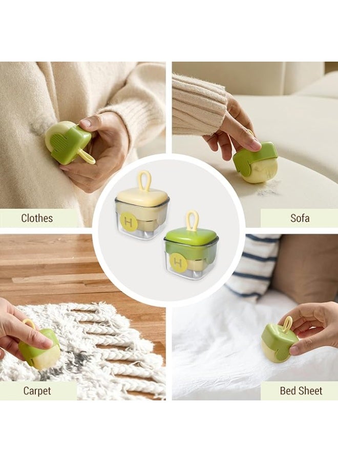 Mini Lint Roller,Washable Sticky Roller Reusable Lint Remover Portable Pet Hair Remover for Clothes,Travel Household  - Image 2