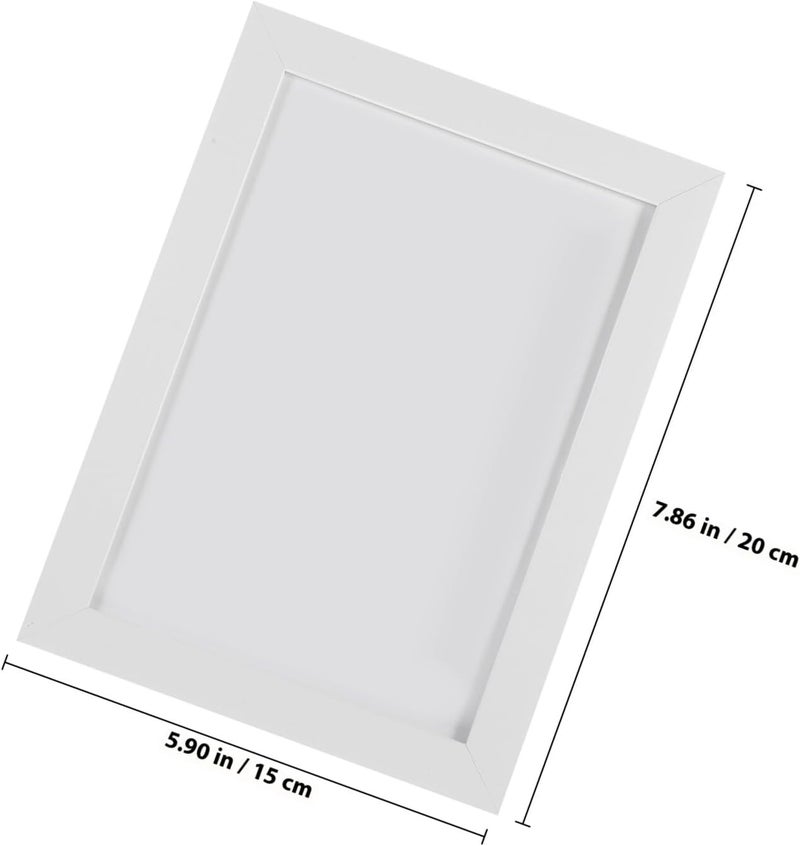 إطار صور زخرفي من Ciieeo 5 قطع مقاس 5x7 بوصة إطارات صور بيضاء من PVC للتعليق على الحائط والوقوف على المكتب لغرفة المعيشة غرفة النوم ديكور المنزل - Image 2