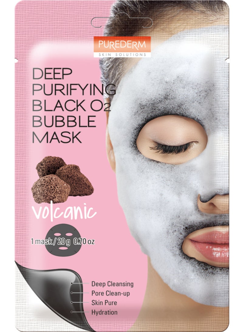 بيور ديرم قناع الفقاعات السوداء المنقي العميق من بيورديرم - بركاني - Image 1
