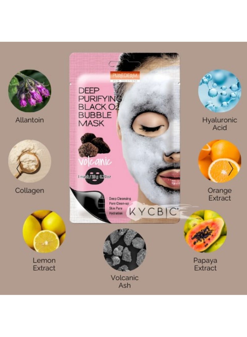 بيور ديرم قناع الفقاعات السوداء المنقي العميق من بيورديرم - بركاني - Image 5