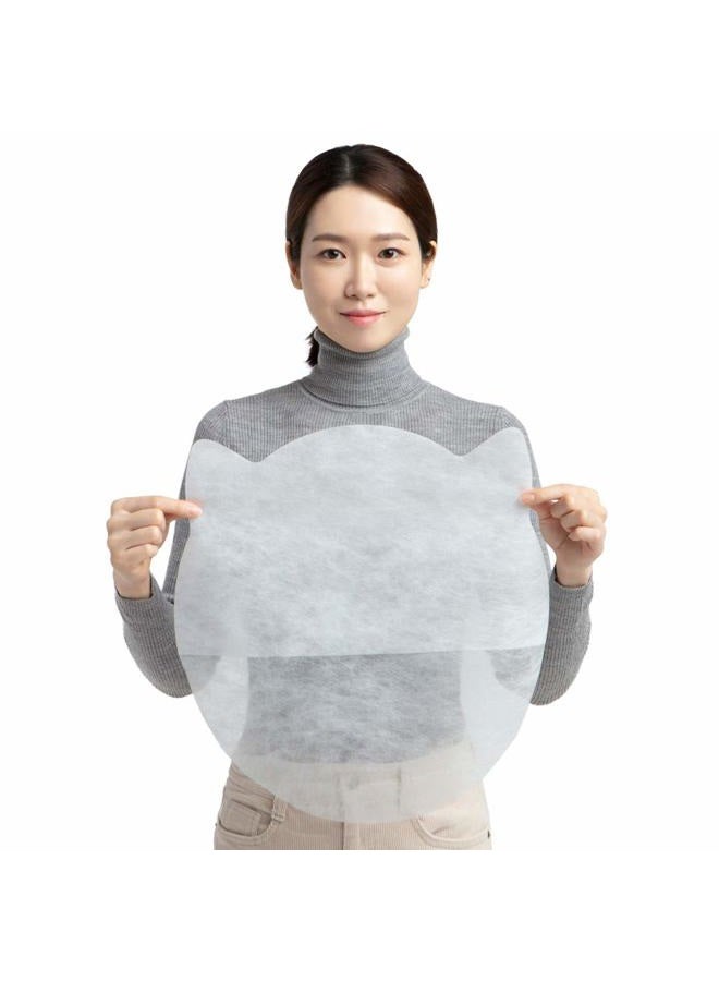 The Bbosong Lab Disposable Makeup Protector Hood 10pcs/This face cover prevents makeup stain while changing clothes Disposable Makeup Protector Disposable Cosmetic Mask Disposable Makeup Protector - Image 2
