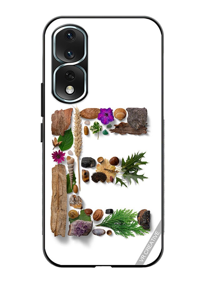 VR CREATIVE Protective Case Cover For Honor 80 Pro Alphabet E Design Multicolour - Image 1