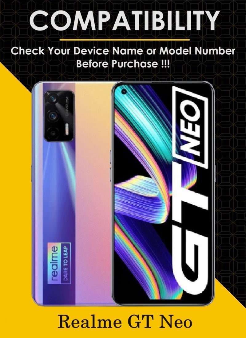 AINA 3 Pieces Tempered Glass Screen Protector 5D Designed For Realme GT Neo Full Glue Edge to Edge Full Screen Coverage And Bubble Free - Image 3