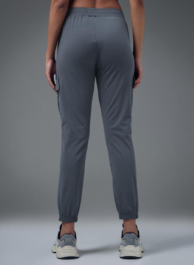 Technosport Slim Fit Solid Cargo Joggers with TECHNO GUARD - Image 3