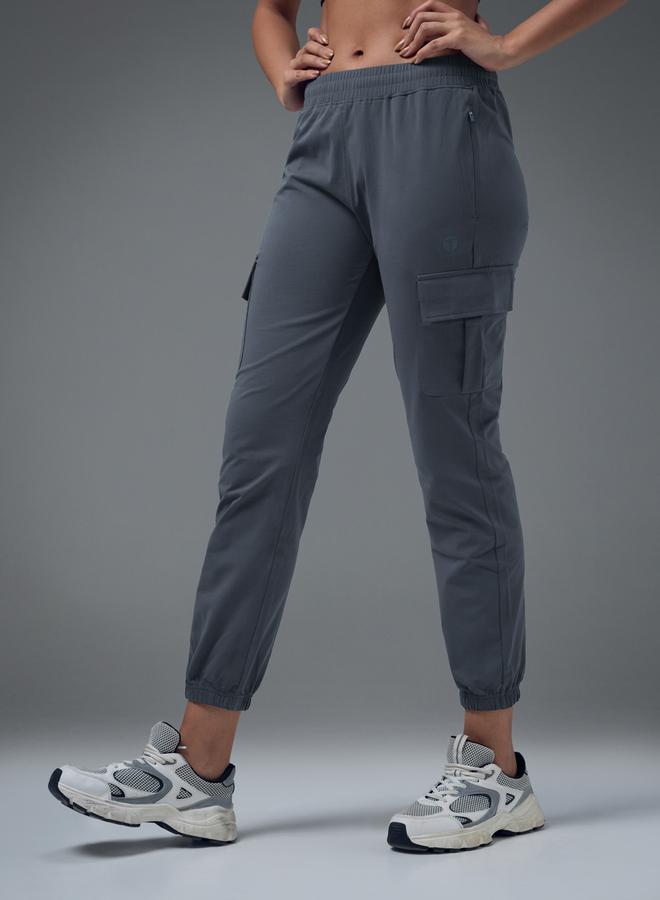 Technosport Slim Fit Solid Cargo Joggers with TECHNO GUARD - Image 5