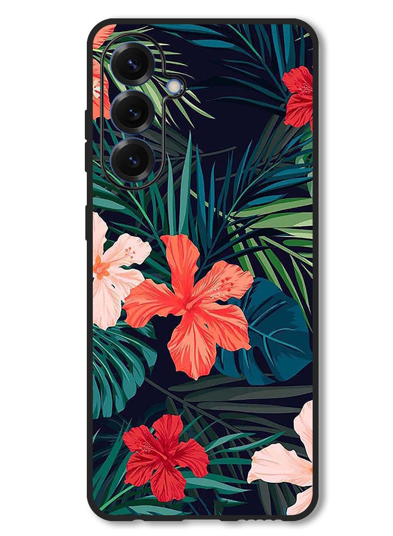 Theodor Case Compatible with Samsung Galaxy A36 Protection Shockproof Bumper Cover Flowers (2) - Image 1
