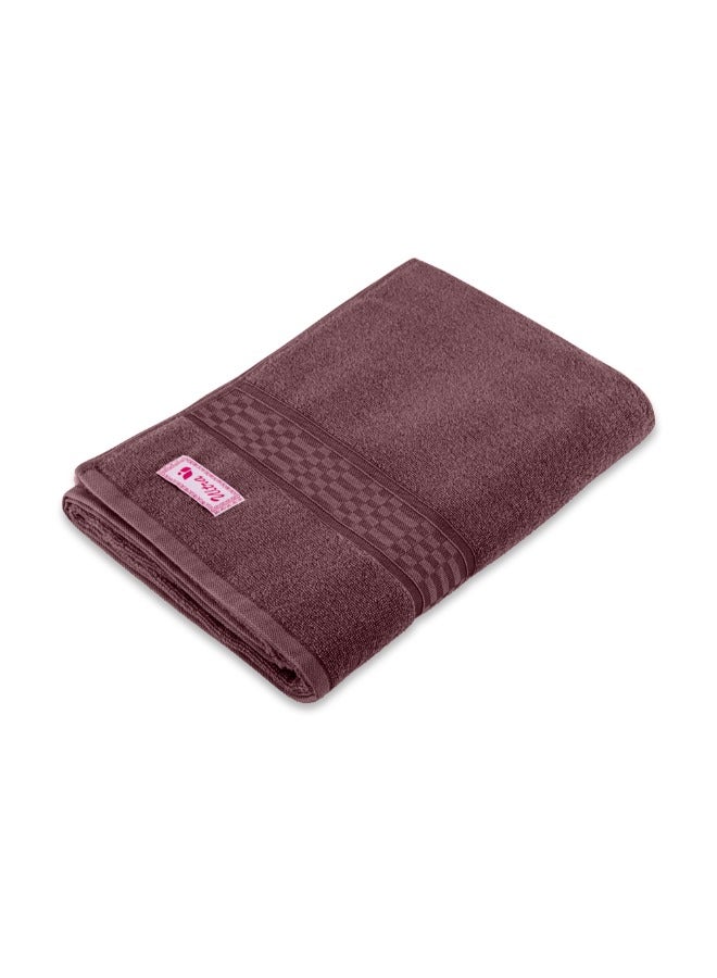 BYFT Home Ultra (Burgundy) Premium Cotton Bath Sheet (90 X 180 Cm-Set Of 1) Highly Absorbent, High Quality Bath Linen With Checkered Dobby 550 Gsm - Image 3