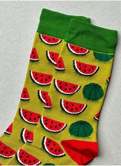 The Socks Hype Cotton Soft Funny Socks for Men Women | Watermelon Slice Casual Crew Socks | Cute Cartoon Colorful Patterned Cotton Blend Ankle Dress Socks  - Image 4