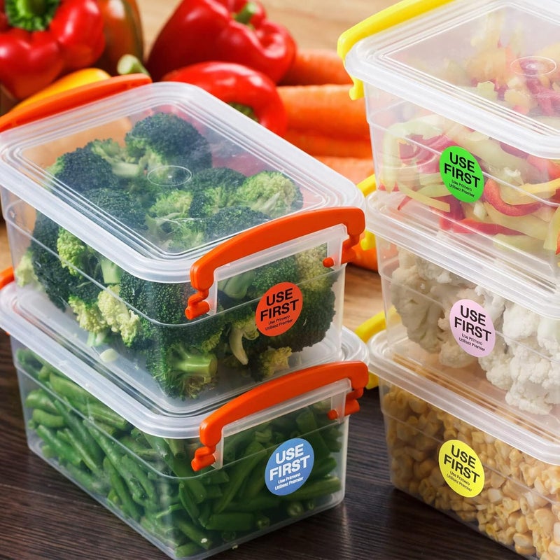 Excefore 6 Rolls, 3000 Pcs 1.5 Inch 'Use First' Inventory Control Labels - Restaurant Food Service Stickers, Disposable Small Circle Labels For Efficient Inventory Management - Image 5