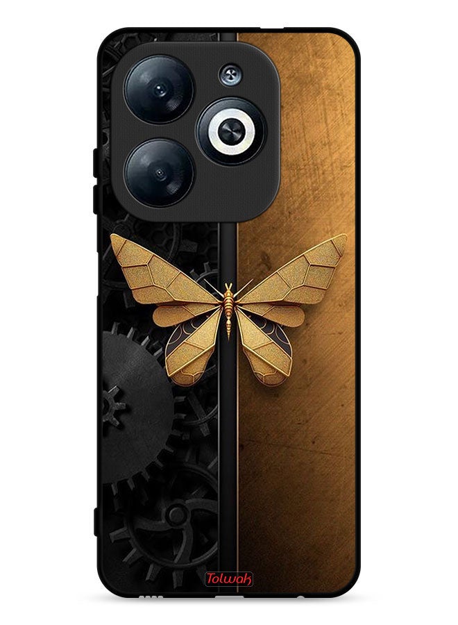Tolwak Infinix Smart 8 4G Protective Case Cover Steel Butterfly - Image 1