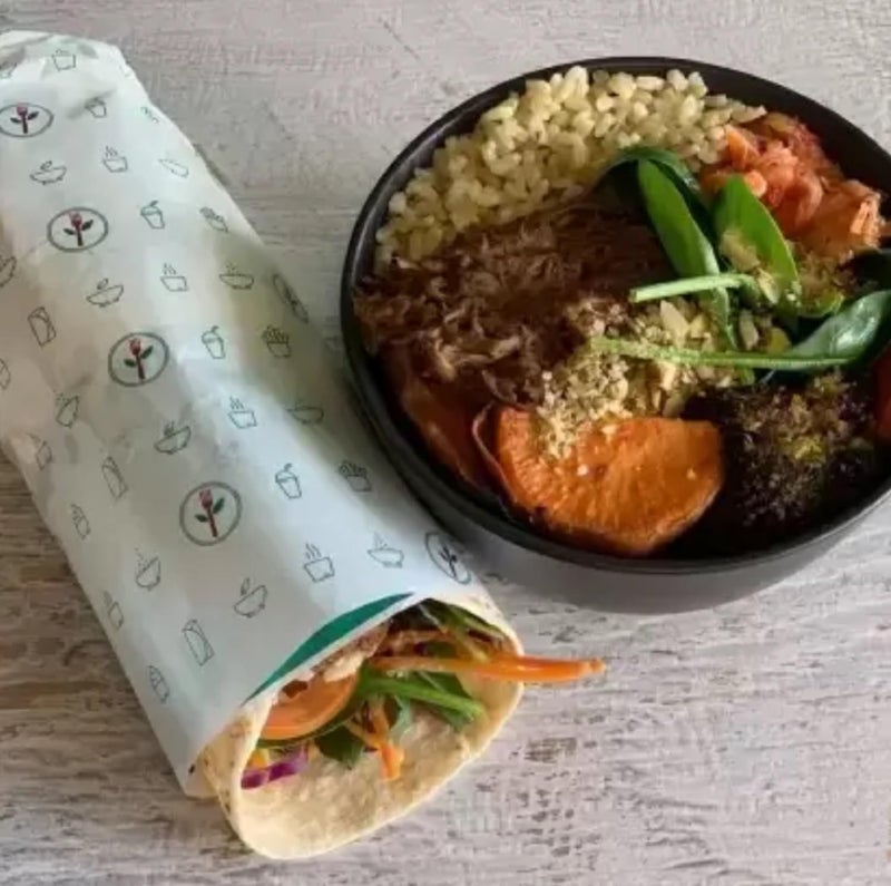 TRIKUTA Food Wrapping Paper Roll Wrap Roti Parantha Sandwich and Burger Keep Food Safe Fresh Oilproof Reusable Paper Wrap Paper Foil 500GM E1