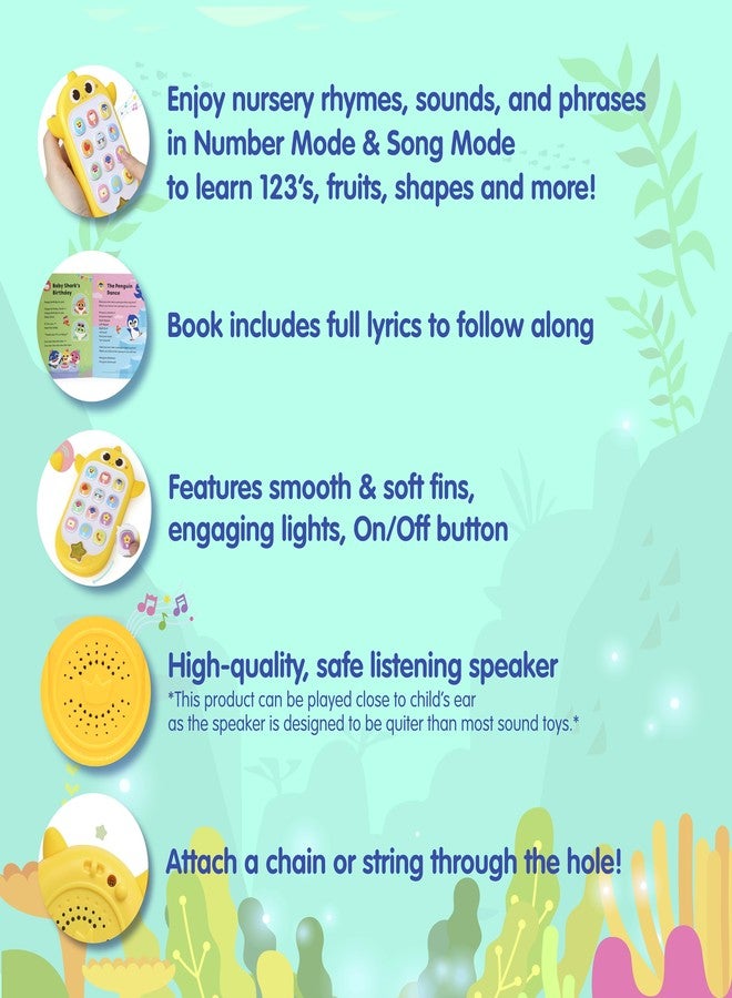 Pinkfong Baby Shark Sing & Learn Smart Phone and Book Set: Interactive Learning Toys with Sound and Music, Ideal Educational Gifts for Kids - Image 3