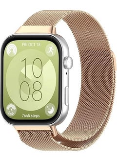 Dexmon Huawei Watch Fit 3 Compatible 22MM Stainless Steel Magnetic Metal Mesh Sweat-proof Flexible Luxury Strap  - Image 1