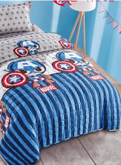 Red Rose Comforter set for children's bed, consisting of 3 pieces, microfiber, single size multicolor  - Image 3