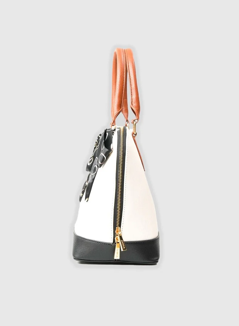 AMICA AMICA Balia Women’s Dome Shaped Satchel Handbag with Detachable Shoulder Strap