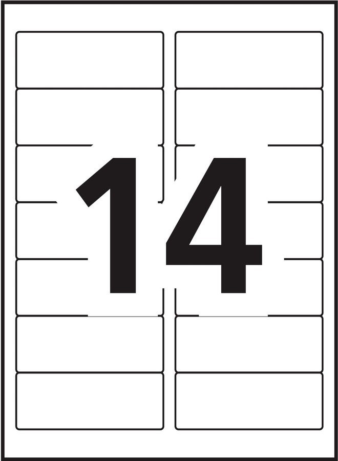 بريس-أه-بلاي ملصقات عناوين ليزرية من نوع PRES-a-ply، مقاس 1.33 × 4 بوصات، لون أبيض، علبة تحتوي على 1400 ملصق (30602) - Image 5