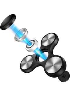 Eraysun Fidget Spinners Toy, Metal Stainless Steel Bearing High Speed 4-8 Min Spins, EDC ADHD Stress Anxiety Relieves Reducer Fidgets Finger Toys, Novelty Gift for Kids and Adults(Black)  - Image 5