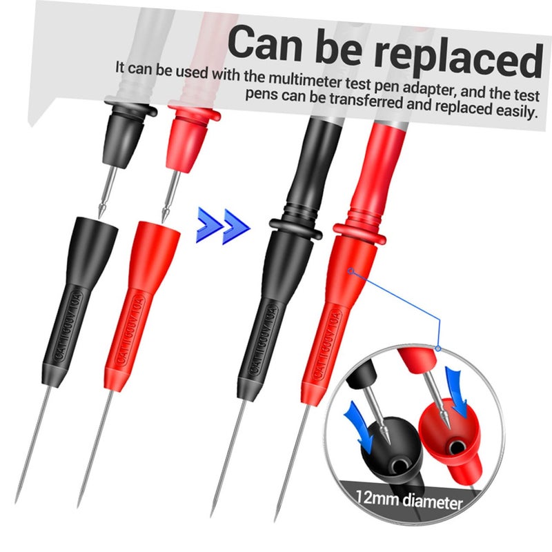 Unomor 2pairs Automotive Back Probe Kit Insulation Piercing Needle Probes for Multimeter Testing Compatible and Construction - Image 5