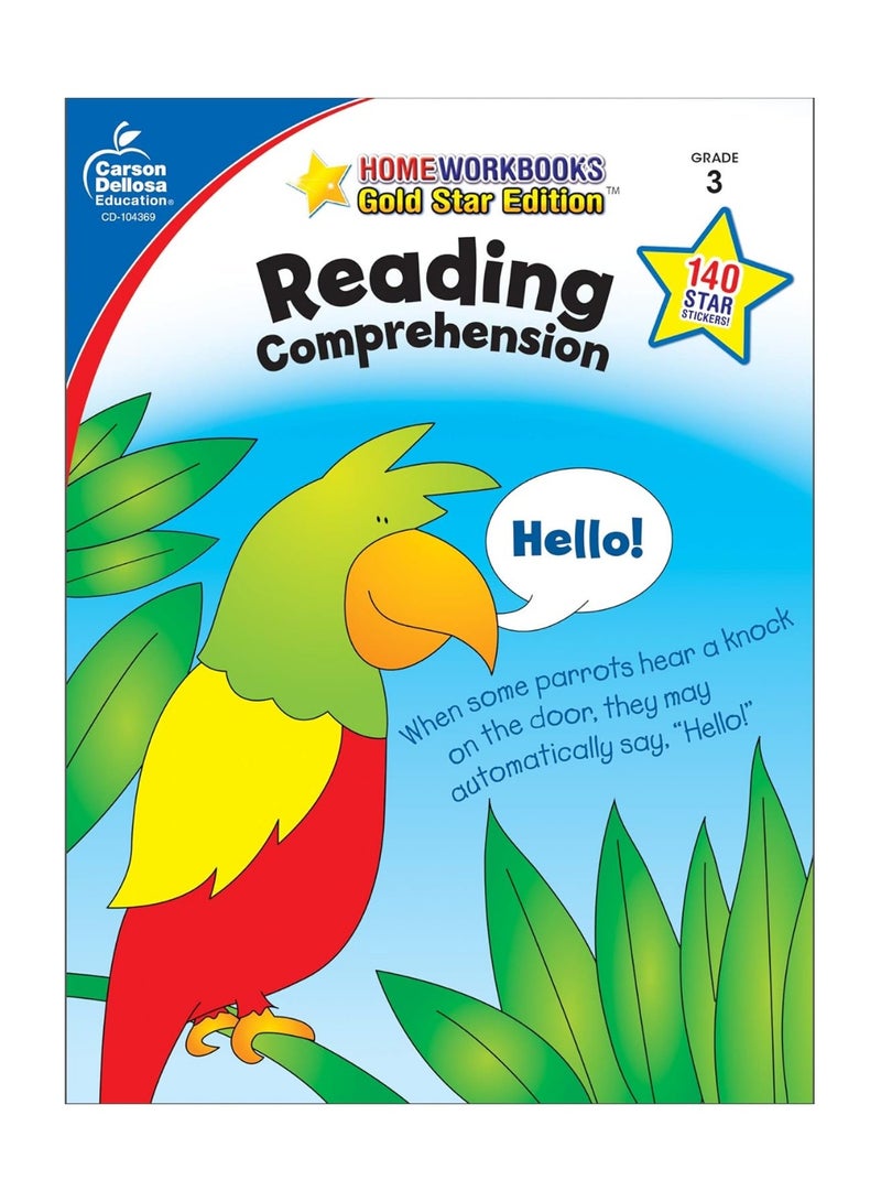Carson dellosa Reading Comprehension 3rd Grade Workbook, Incentive Chart, Educational Games, Puzzles, and Activities Covering Vocabulary, Main Idea .. Curriculum (Volume 16)