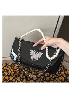 Generic 2pcs Round Pearl Beads Replacement Belt, Handbag Arm Accessories Chain Belt with Metal Buckle Closure (60cm 24inch)  - Image 2
