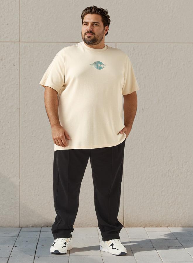 سبلاش فيڤ بنطلون رياضي مقاس كبير بخصر مرن مناسب عادي - Image 2