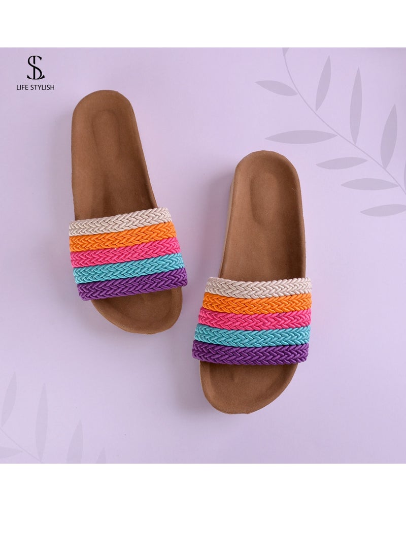 LIFESTYLISH SL-101 Comfortable And Elegant Slippers - Purple 