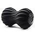 Zyllion Vibrating Peanut Massage Ball with 4 Modes Cordless Rechargeable Electric Deep Tissue Massager Roller for Muscle Pain Relief Black ZMA30 - Image 1