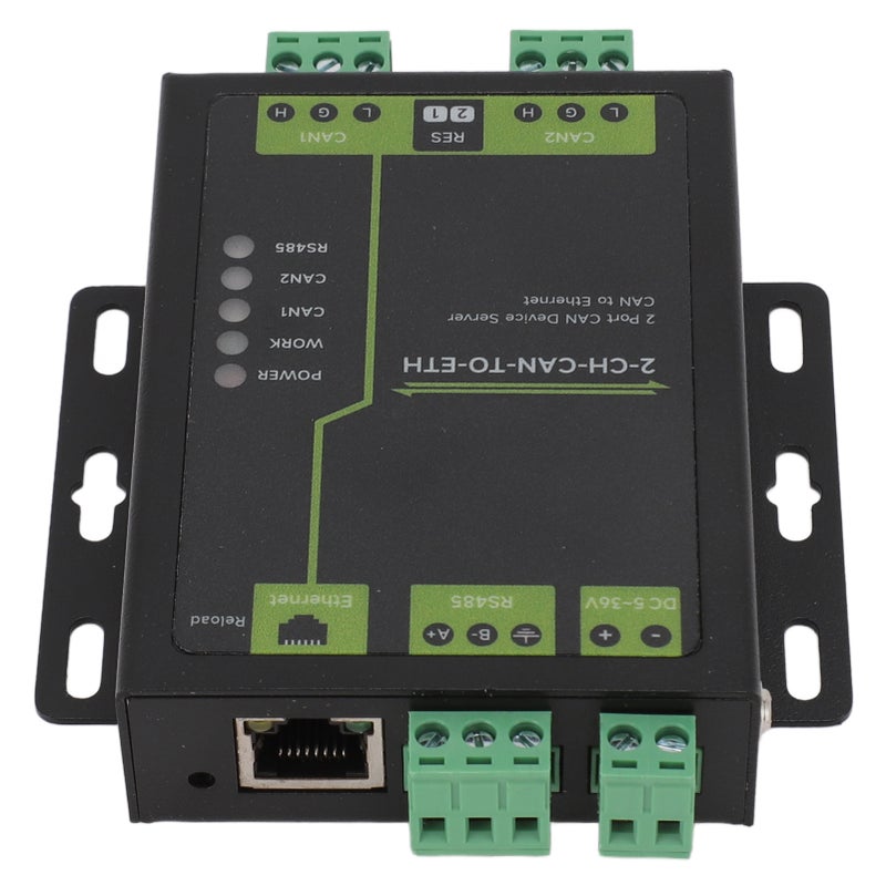 2 Port CAN to Ethernet Server Professional Industrial Grade 2 CH CAN RS485 Ethernet Double Socket CAN to Ethernet Converter for Computer - Image 4