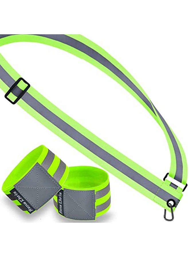 Rena Chris Reflective Running Gear Reflective Sash Night Dog Walking Safety Gear High Visibility Reflective Safety Running Belts For Women Night Jogging Safety Gear Reflective Belt And Armband - Image 1