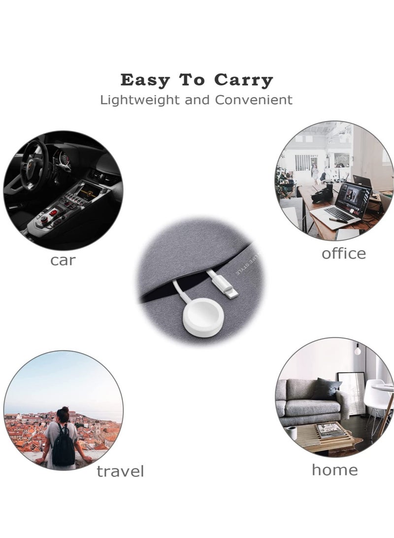 ELTRAZONE Update Version Smart Watch Charger Wireless USB 3.9 ft/1.2 m Charging Cable for Watch Series SE/8/7/6/5/4/3/2/1 & Phone 14/13/12/11/Pro/Max/XR/XS/XS Max/X&Pad Series - Image 5