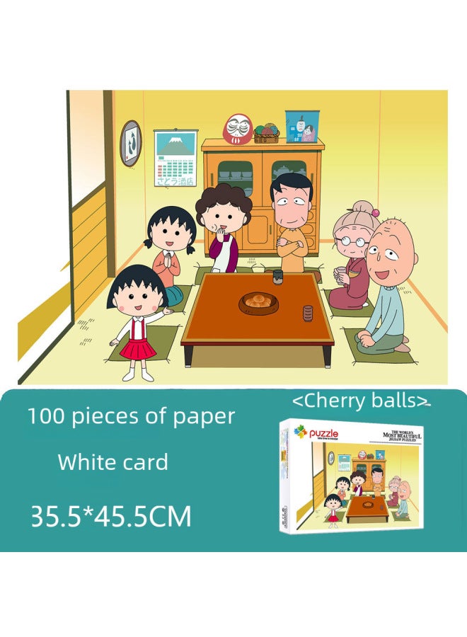 Miyazaki Junbao Kemeng One Piece Beautiful Girl Warrior Animation Cartoon Paper 100 Piece Puzzle Children's Toy 9 Years Old-Color:Spirited Away Miyazaki 100 Tablets - Image 5