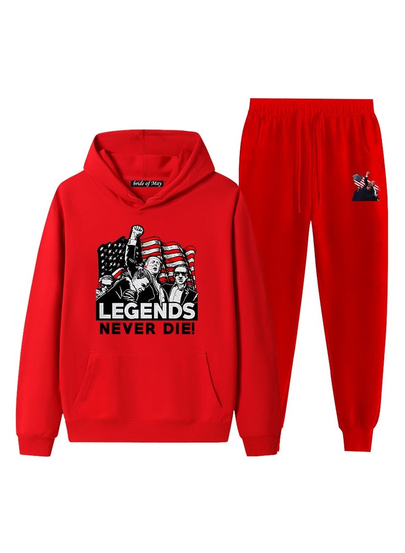 KUYING New Trump Printed Long Sleeved Sports Suit - Image 1