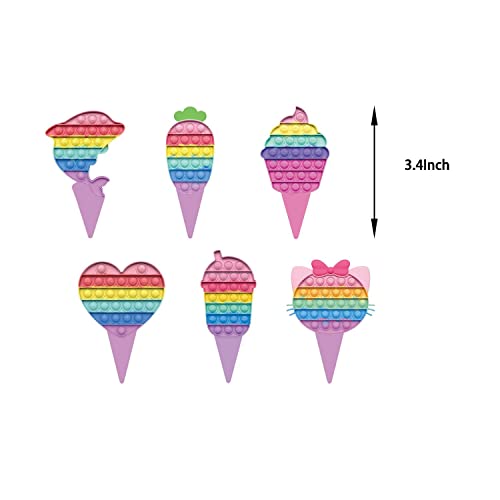 Festiko®34 PCS Birthday Party Decorations for Pop Toys,Birthday Party Supplies for Pop Push Included Pop Cake Toppers, Cupcake Toppers, Balloons, Banner, Pop Game Theme Party Favor Pack Set for Kids - Image 5