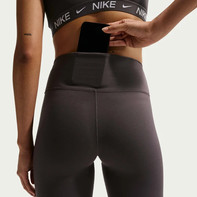 Nike Grey Women's One Flared Leggings for Women | Best Price UAE