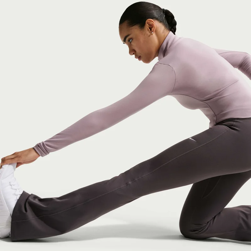 Nike Grey Women's One Flared Leggings for Women | Best Price UAE