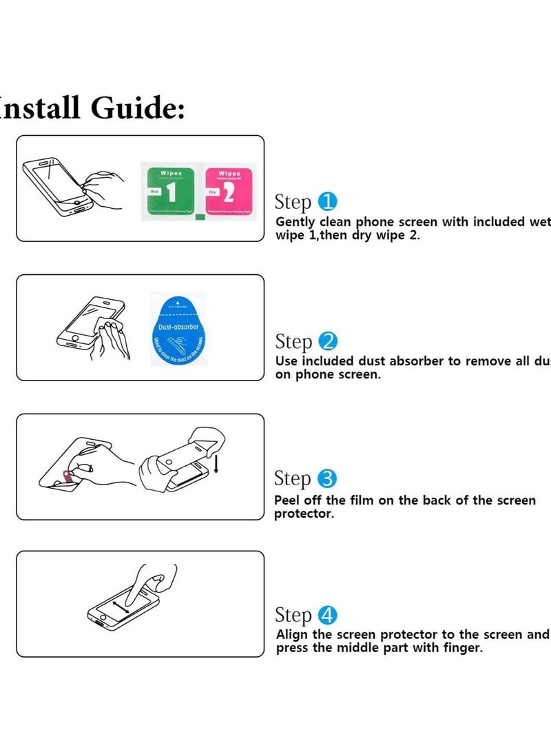 2 Pack Screen Protector Tempered Glass for Realme 14 Pro , HD Anti-Scratch Case Friendly for Realme 14 Pro Tempered Glass Film - Image 5