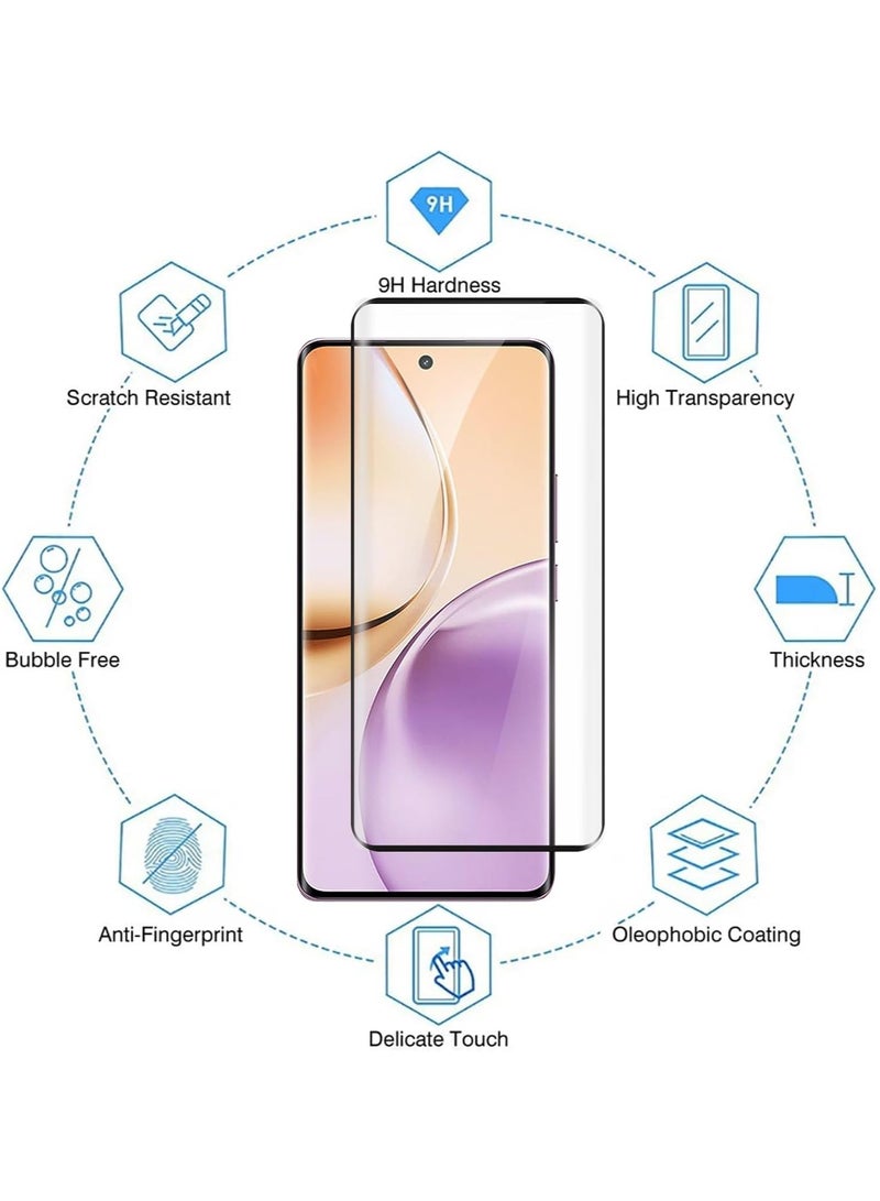 2 Pack Screen Protector Tempered Glass for Realme 14 Pro , HD Anti-Scratch Case Friendly for Realme 14 Pro Tempered Glass Film - Image 2