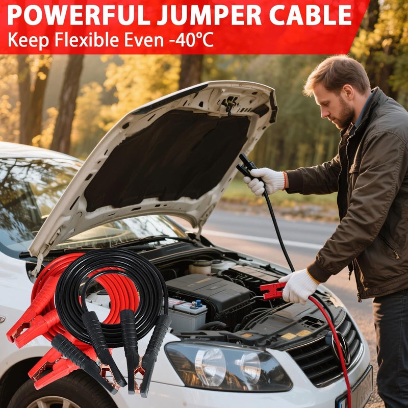 Beloskida Car Emergency Roadside Tool Kit with Jumper Cable Shovel,Auto Truck Vehicle Assistant Safety Kit Bag for Men Women with First Aid Kit, Winter Basic Automobile Road Side Kit - Image 2