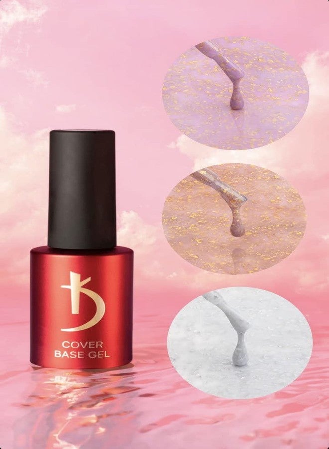 kodi professional Color Cover Rubber Base Gel, FLAKE 04 | 7 ML | 0.24 oz | Stylish | bright |original |shades (Flake04) - Image 4