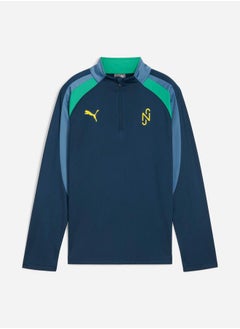 PUMA Colorblock Logo Detail Sweatshirt with Reglan Sleeves  - Image 1