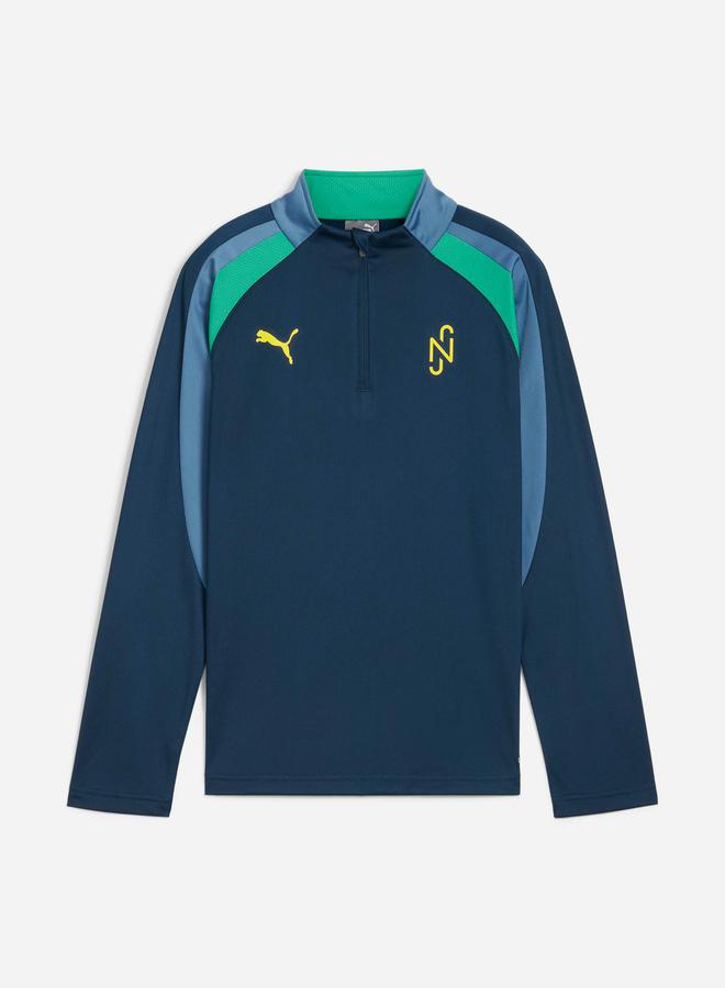 PUMA Colorblock Logo Detail Sweatshirt with Reglan Sleeves  - Image 1
